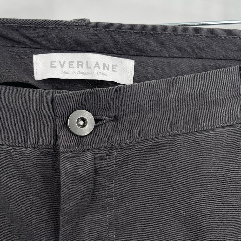 Everlane Cotton Chino Trouser Pants Charcoal Women's‎ Size 33 NWOT - Picture 3 of 5